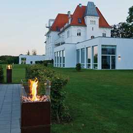Gasbål Olymp Fireplace designet af havearkitekt Tor Haddeland